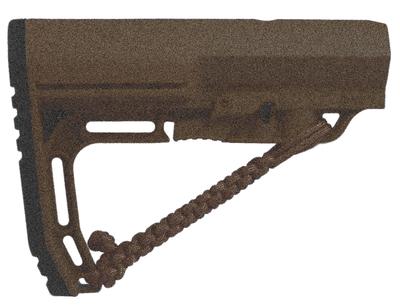 Battlelink Minimalist Stock with Woven on NRAT Strap Scorched Dark Earth