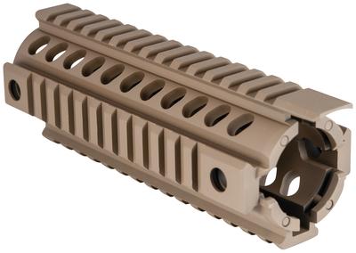 TEKKO Metal AR-15 Carbine Seven Inch Drop In Integrated Rail System Scorched Dark Earth