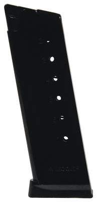 Magazine for 1911 Officer with Plastic Removable Buttplate and Follower .45 ACP 7 Round Blue