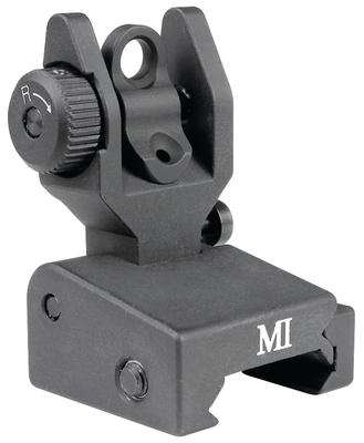 Same Plane Flip-Up Rear Sight For AR Style Rifles