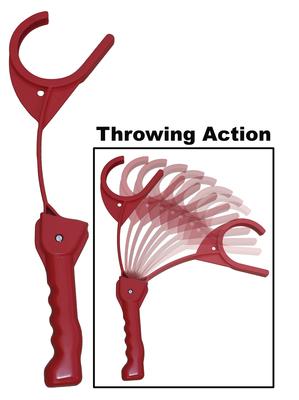 E-Z Throw 3 Clay Target Thrower With Pivital Arm Swing Red