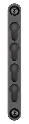 M-Lok To KeyMod Adapter 4 Slot Black