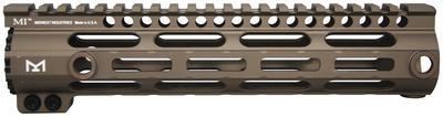 SSM M-Lok Series One Piece Free Float Handguard 9 Inch Flat Dark Earth
