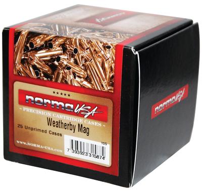 Norma Weatherby Unprimed Brass Cases .340 Weatherby Magnum