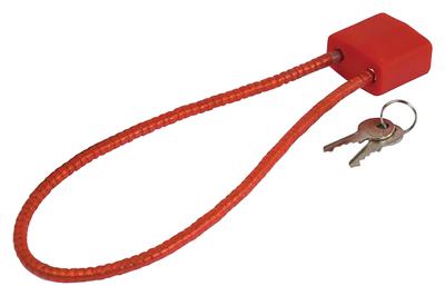 Fifteen Inch Cable Lock Red