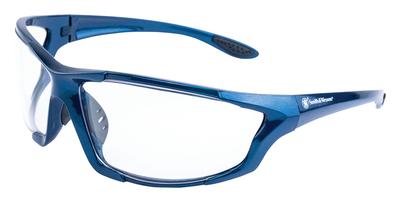 S&W Major Full Frame Shooting Glasses Blue Frame Clear Lens