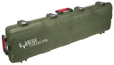 Bone Collector All Weather Hard Shell Long Gun Case With Wheels Green With Logo 52 Inch Interior