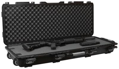 Field Locker Mil-Spec Tactical Long Gun Case With Wheels Black