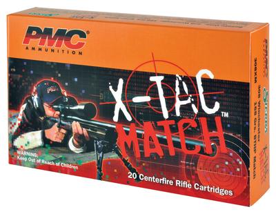 X-Tac Match Ammunition .308 Winchester 168 Grain Sierra Open Tip Match