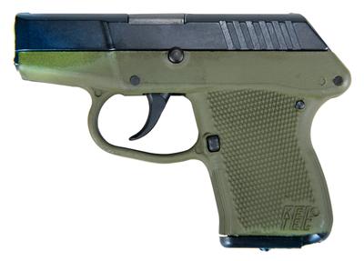 P-3AT .380 ACP 2.76 Inch Barrel Blue Slide Cerakote OD Green Grip/Frame Double Action Only 6 Round