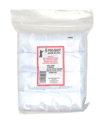 Cotton Flannel Patches .270-.38 Caliber 2 Inch Round 1000 Per Bag