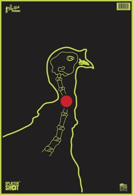 Splatter Shot Pre Hunt Targets Heavy Tag Paper Turkey 100 Pack
