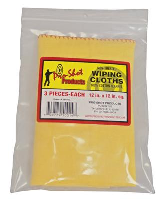 Non-Treated Wipe Cloth Package of Three 12x12 Inch