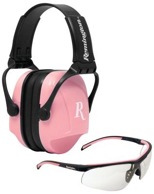 Remington Women's Combo Pack Earmuffs/Glasses Clampacked