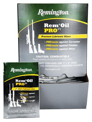 Rem Oil Pro 3 Individual Wipes 100 In Counter Display