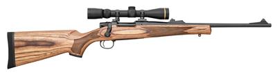 Model Seven LS 7mm-08 Remington 18.5 Inch Carbon Steel Barreled Action X-Mark Pro Adjustable Trigger Brown Laminate Stock
