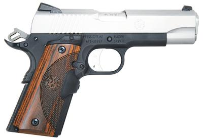 SR1911 Lightweight .45 ACP 4.25 Inch Barrel Low-Glare Stainless Steel Novak 3-Dot Sights Crimson Trace Lasergrip Wood Grain 7 Round - AcuSport Exclusive!