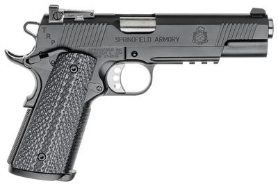 Model 1911 TRP Operator .45 ACP 5 Inch Stainless Steel Barrel 3-Dot Tritium Sights Carbon Steel Frame Black Armory Kote Finish Integral Accessory Rail G10 Grips 7 Round