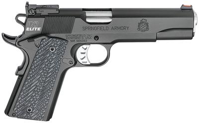 Model 1911 Range Officer Elite Target with Bag 9mm 5 Inch Barrel Stainless Steel Finish Fiber Optic Front Sight Fully Adjustable Target Rear Sight Ambidextrous Safety G-10 Grips Black-T Slide/Frame Finish 9 Round