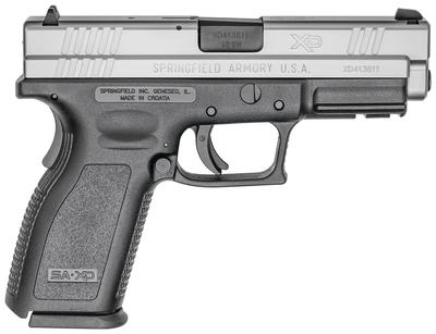 XD Pistol .40 Smith & Wesson 4 Inch Barrel Dovetail Sights Ultra Safety Assurance Action Trigger System Stainless Steel Slide Black Polymer Frame 12 Rounds