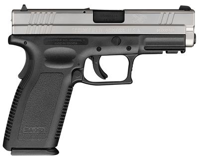XD Pistol .45 ACP 4 Inch Barrel Dovetail Sights Ultra Safety Assurance Action Trigger System Stainless Steel Slide Bi-Tone Polymer Frame 13 Rounds