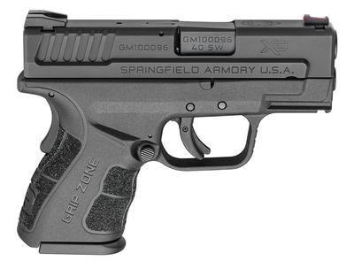 XD-MOD.2 with GripZone, 40S&W, 3" Barrel, Polymer Frame, Black Finish, Fiber Optic Front and Low Profile Combat Rear Sights, 2 Magazines, 1-9Rd & 1-12Rd XDG9802HC