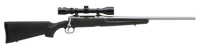 Axis XP .223 Remington 22 Inch Stainless Steel Barrel High Luster Finish Black Synthetic Stock 4 Rounds Includes 3-9x40mm Riflescope Mounted