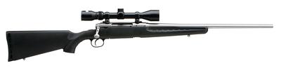 Axis XP .308 Winchester 22 Inch Stainless Steel Barrel High Luster Finish Black Synthetic Stock 4 Rounds Includes 3-9x40mm Riflescope Mounted