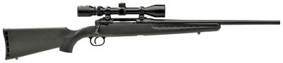 Axis XP .25-06 Remington 22 Inch Barrel Matte Black Finish Black Synthetic Stock 4 Rounds Includes 3-9x40mm Riflescope Mounted