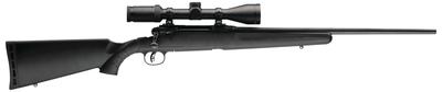 AxisII XP 7mm-08 Remington 22 Inch Barrel Matte Blue Finish Black Synthetic Stock 4 Rounds Includes Kaspa Riflescope Mounted