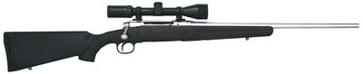 AxisII XP 6.5 Creedmoor 22 Inch Barrel Stainless Steel Finish Black Synthetic Stock 4 Rounds Includes 3-9x40mm Kaspa Riflescope