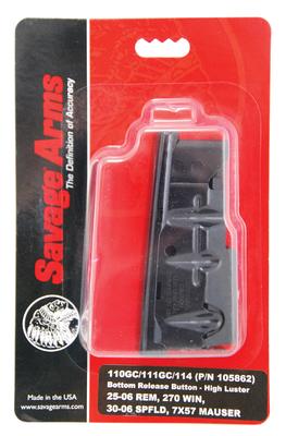 Magazine Box with Bottom Release Latch for 110GC/111GC/114 .25-06 Remington/.270 Winchester/.30-06 Springfield/7x57 Mauser 4 Rounds High Luster Blue