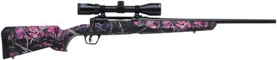 Axis II XP Compact/Youth .243 Winchester 20 Inch Barrel Matte Black Finish Banner 3-9x40mm Riflescope Muddy Girl Camouflage Synthetic Stock 4 Round