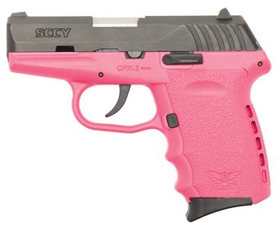 CPX-2 Without Manual Safety 9mm Caliber 3.1 Inch Barrel Carbon Black Hard Nitride Slide Finish Pink Frame 10 Round