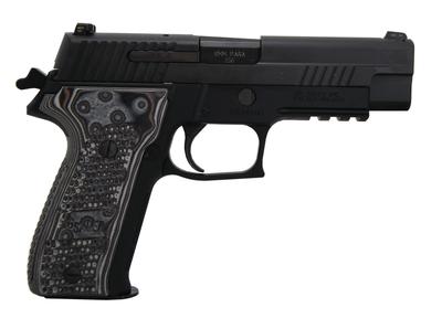 P226 Extreme Full Size 9mm 4.4 Inch Barrel Siglite Night Sights Black Nitron Finish G10 Black/Gray Grips 10 Round