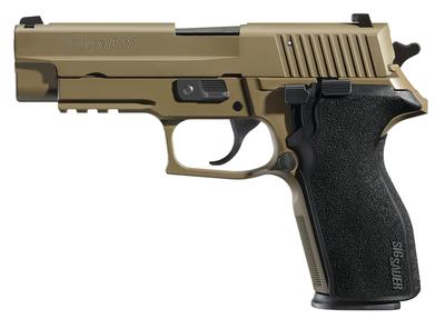 P227 Full Size .45ACP 4.4 Inch Barrel Siglite Night Sights Flat Dark Eath Finish Black Polymer Grips 10 Round