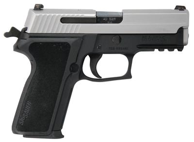 P229 .40 S&W 3.9 Inch Barrel Siglite Night Sights Two-Tone Finish E2 Grips 10 Round - MA Compliant