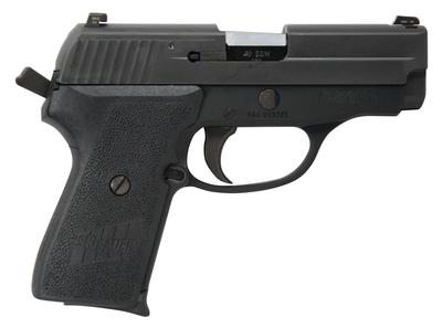 P239 .40 S&W 3.6 Inch Barrel Siglite Night Sights Black Nitron Slide Finish Black Polymer Grips 7 Round - MA Compliant