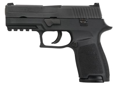 P250 Compact .45 ACP 3.9 Inch Barrel Siglite Night Sights Black Nitron Slide Finish 9 Round - MA Compliant