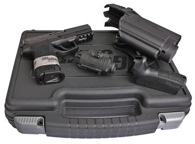 SP2022 TACPAC .40 S&W 3.9 Inch Barrel Black Nitron Finish Siglite Night Sights Tactical Laser and Holster 12 Round