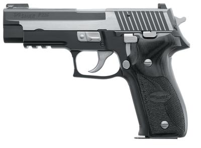 P226 Equinox .40 S&W 4.4 Inch Barrel Two-Tone Finish TruGlo Fiber Optic Sight and Siglite Night Sights Gray Laminated Wood Grips 12 Round