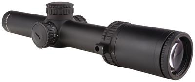 AccuPower 1-4x24mm Illuminated Duplex Crosshair With Red LED Reticle 30mm Tube Diameter Matte Black