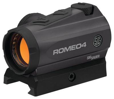 Romeo 4 Compact Red Dot Sight 1x20mm 2 MOA Reticle Low Profile With Torx Mounts Graphite Finish AcuSport Exclusive