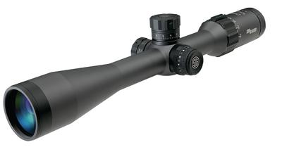 Tango 6 Riflescope 3-18x44mm Second Focal Plane Side Focus Illuminated Triplex Fiber Dot Reticle Graphite Finish 30mm Tube