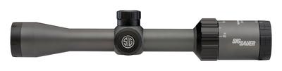 Whiskey 3 Hunting Riflescope 2-7x32mm Second Focal Plane Illuminated Quadplex Reticle Graphite Finish One Inch Tube