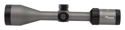 Whiskey 3 Hunting Riflescope 4-12x50mm Second Focal Plane Illumianted Quadplex Reticle Graphite Finish One Inch Tube