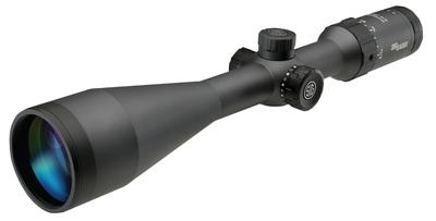 Whiskey 5 Hunting Riflescope 3-15x52mm Second Focal Plane Side Focus Illuminated Triplex Fiber Dot Reticle Graphite Finish 30mm Tube