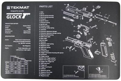 Blueprint Gun Cleaning Mat 11x17 Inches For Glock