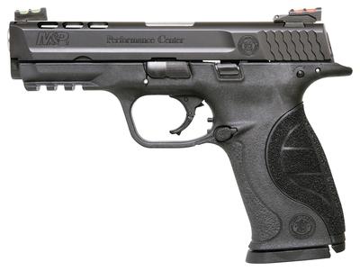 M&P Performance Center Ported 9mm 4.25 Inch Ported Barrel Ported Slide Black Armornite Finish Hi-Viz Fiber Optic Sights Polymer Frame 17 Round