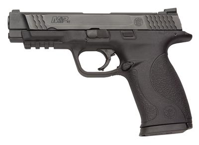 M&P Full Size .45 ACP 4.5 Inch Barrel Black Melonite Finish White Dot Sights 10 Pound Trigger Pull 10 Round - MA Compliant